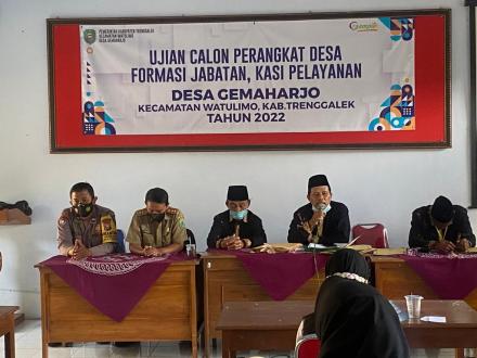 PENGISIHAN DAN PENGANGKATAN PERANGKAT DESA GEMAHARJO